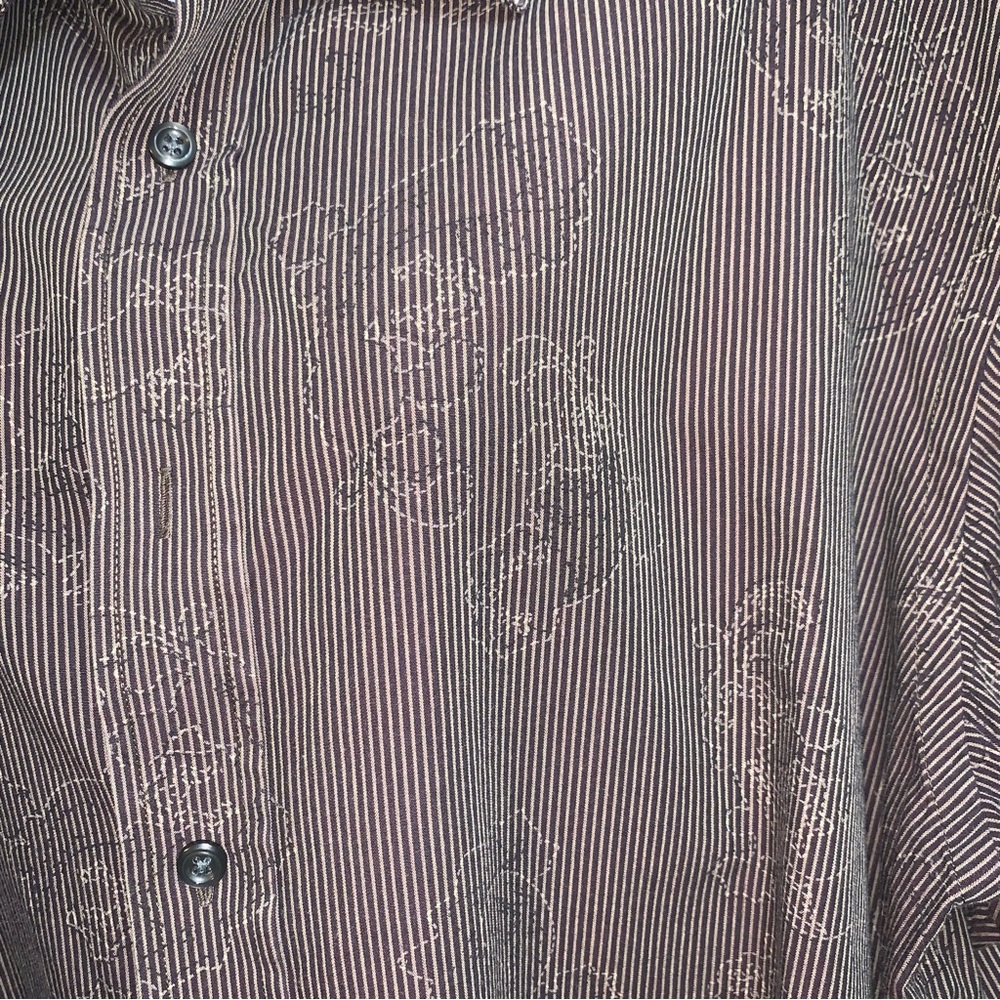 Dark Brown Mens Button Down - image 3